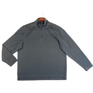 Axist Shirt Mens XXL Gray Long Sleeve Performance Quarter Zip Pull Over Casual